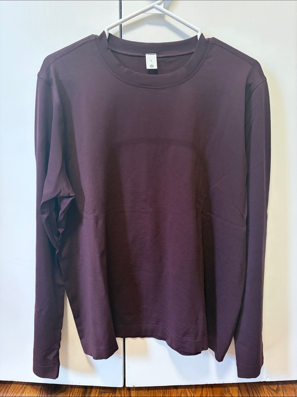 Lululemon Long-Sleeve Crewneck Shirt - Deep Plum - Relaxed Fit